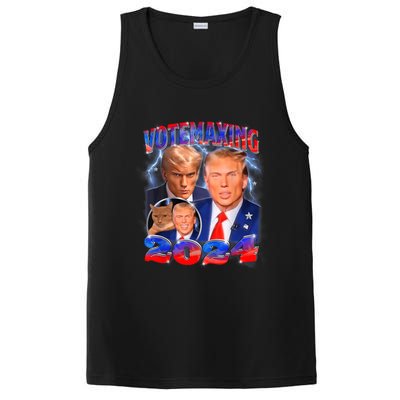 Trump Votemaxing 2024 Looksmaxxing Funny Mewing Meme PosiCharge Competitor Tank