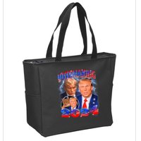 Trump Votemaxing 2024 Looksmaxxing Funny Mewing Meme Zip Tote Bag