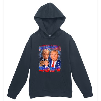 Trump Votemaxing 2024 Looksmaxxing Funny Mewing Meme Urban Pullover Hoodie