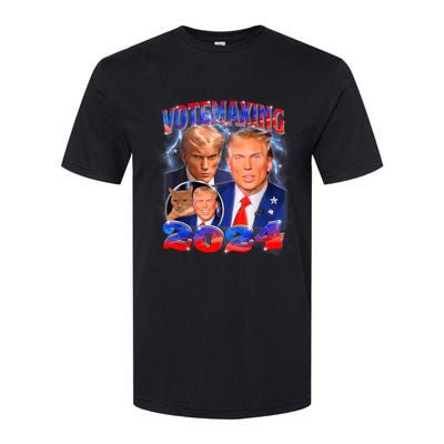 Trump Votemaxing 2024 Looksmaxxing Funny Mewing Meme Softstyle CVC T-Shirt