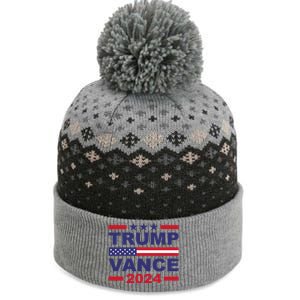 Trump Vance 2024 For President Vp Usa Election Patriotic The Baniff Cuffed Pom Beanie