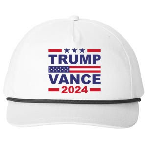 Trump Vance 2024 For President Vp Usa Election Patriotic Snapback Five-Panel Rope Hat