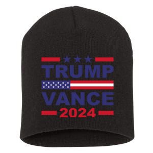 Trump Vance 2024 For President Vp Usa Election Patriotic Short Acrylic Beanie