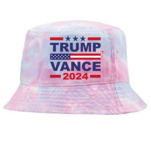 Trump Vance 2024 For President Vp Usa Election Patriotic Tie-Dyed Bucket Hat