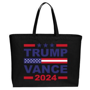 Trump Vance 2024 For President Vp Usa Election Patriotic Cotton Canvas Jumbo Tote