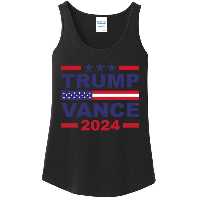 Trump Vance 2024 For President Vp Usa Election Patriotic Ladies Essential Tank