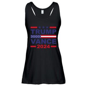 Trump Vance 2024 For President Vp Usa Election Patriotic Ladies Essential Flowy Tank