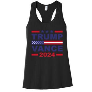 Trump Vance 2024 For President Vp Usa Election Patriotic Women's Racerback Tank