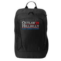 Trump Vance 2024 Outlaw Hillbilly Us Flag Vintage Elections City Backpack