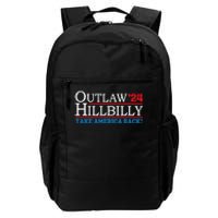 Trump Vance 2024 Outlaw Hillbilly Us Flag Vintage Elections Daily Commute Backpack