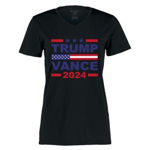 Trump Vance 2024 For President Vp Usa Election Patriotic Women's Momentum V-Neck T-Shirt