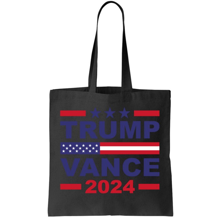 Trump Vance 2024 For President Vp Usa Election Patriotic Tote Bag