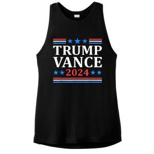 Trump Vance 2024 For President Vp Usa Election Patriotic Ladies PosiCharge Tri-Blend Wicking Tank