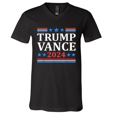 Trump Vance 2024 For President Vp Usa Election Patriotic V-Neck T-Shirt