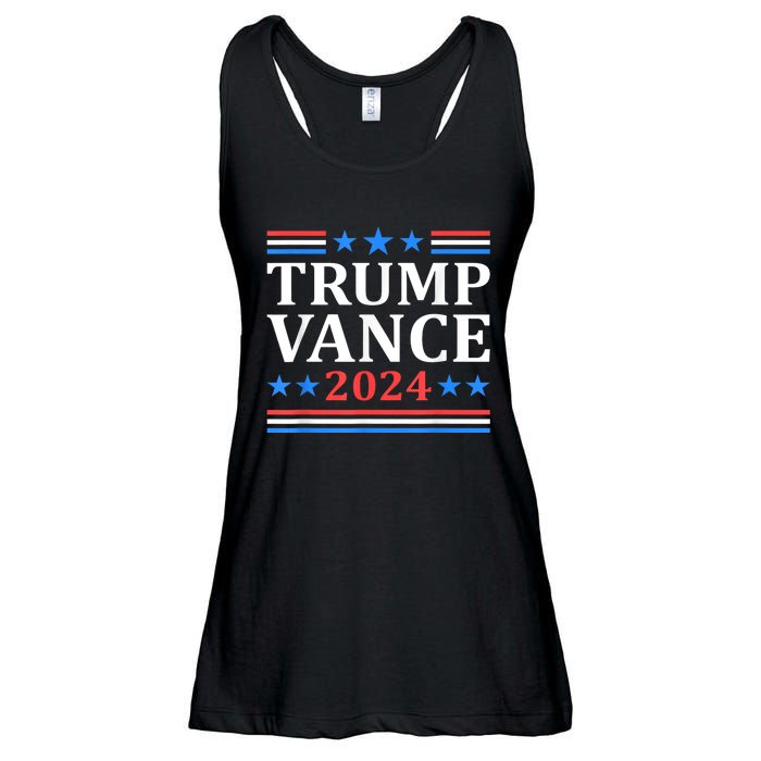 Trump Vance 2024 For President Vp Usa Election Patriotic Ladies Essential Flowy Tank