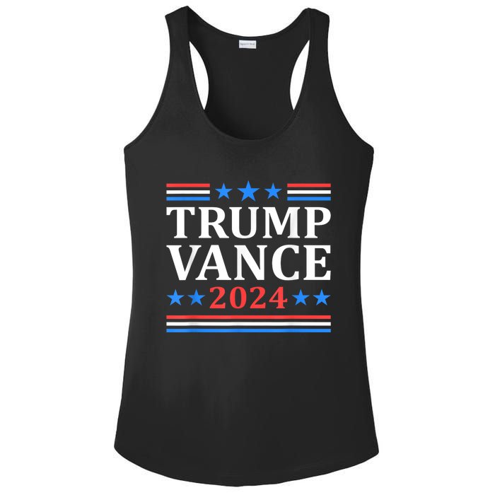 Trump Vance 2024 For President Vp Usa Election Patriotic Ladies PosiCharge Competitor Racerback Tank