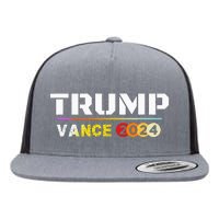 Trump Vance 2024 Vote Trump Patriotic American Flat Bill Trucker Hat