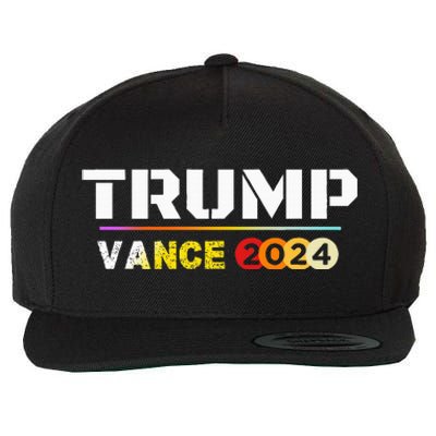 Trump Vance 2024 Vote Trump Patriotic American Wool Snapback Cap