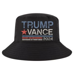 Trump Vance 2024 Retro Stripe Trump Jd Vance Cool Comfort Performance Bucket Hat