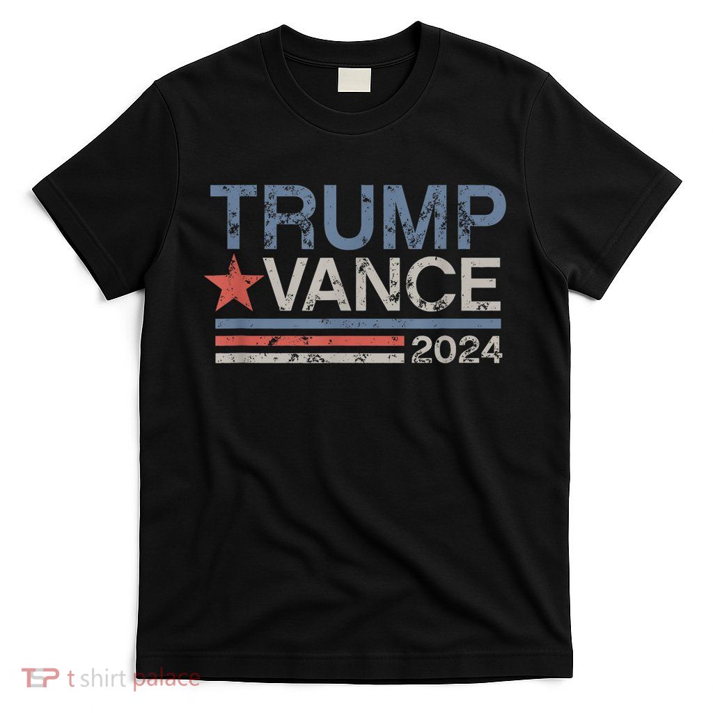 Trump Vance 2024 Retro Stripe Trump Jd Vance T-Shirt