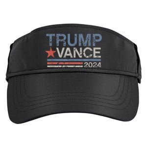 Trump Vance 2024 Retro Stripe Trump Jd Vance Adult Drive Performance Visor