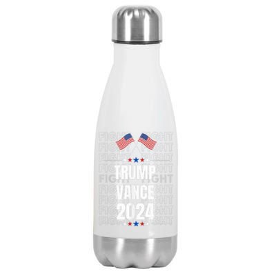 Trump Vance 2024 For President Vp Usa Election Patriotic Usa Stainless Steel Insulated Water Bottle