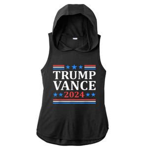 Trump Vance 2024 For President Vp Usa Election Ladies PosiCharge Tri-Blend Wicking Draft Hoodie Tank