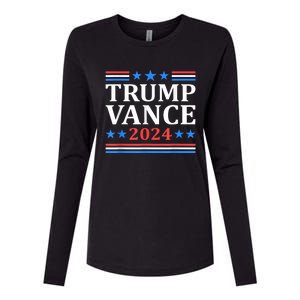 Trump Vance 2024 For President Vp Usa Election Womens Cotton Relaxed Long Sleeve T-Shirt