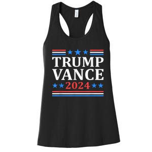 Trump Vance 2024 For President Vp Usa Election Women's Racerback Tank