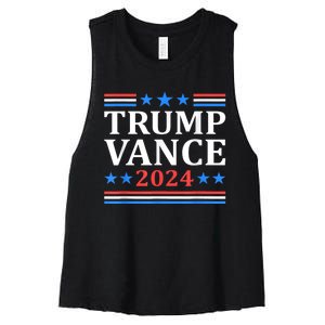 Trump Vance 2024 For President Vp Usa Election Women's Racerback Cropped Tank