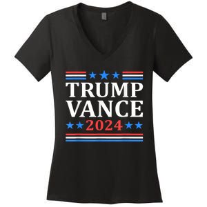 Trump Vance 2024 For President Vp Usa Election Women's V-Neck T-Shirt