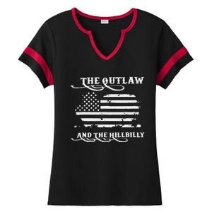 Trump Vance 2024 Outlaw Hillbilly Gift Ladies Halftime Notch Neck Tee