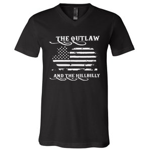 Trump Vance 2024 Outlaw Hillbilly Gift V-Neck T-Shirt