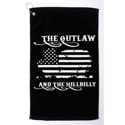 Trump Vance 2024 Outlaw Hillbilly Gift Platinum Collection Golf Towel