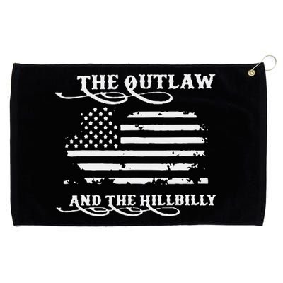 Trump Vance 2024 Outlaw Hillbilly Gift Grommeted Golf Towel