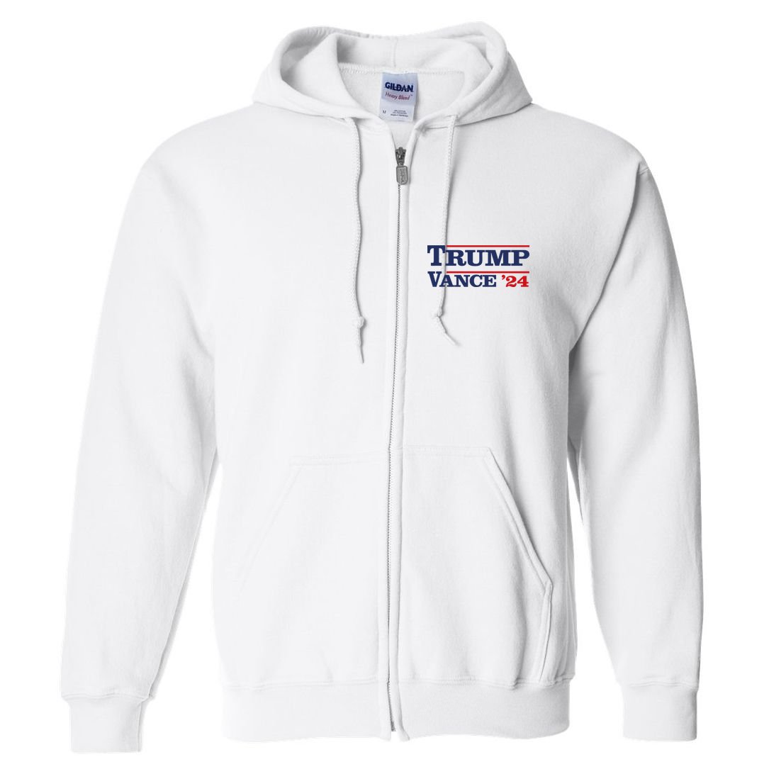 Trump Vance 24 Trump Vance 2024 Vote President 2024 Full Zip Hoodie