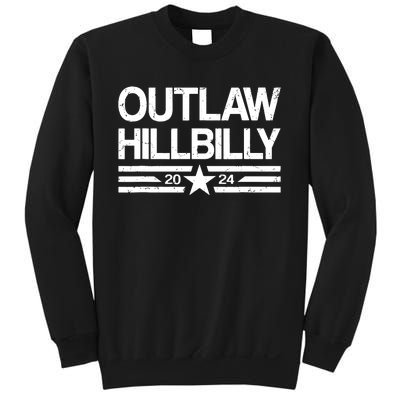 Trump Vance 2024 Outlaw Hillbilly Us Flag Vintage Sweatshirt