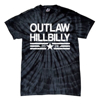 Trump Vance 2024 Outlaw Hillbilly Us Flag Vintage Tie-Dye T-Shirt