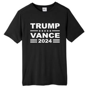 Trump Vance 2024 Retro Stripe Trump Jd Vance Tall Fusion ChromaSoft Performance T-Shirt