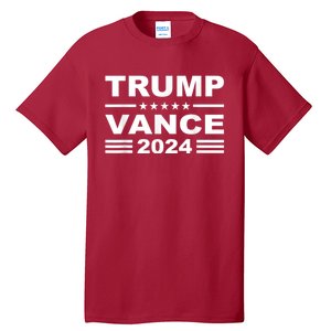 Trump Vance 2024 Retro Stripe Trump Jd Vance Tall T-Shirt