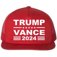 Trump Vance 2024 Retro Stripe Trump Jd Vance Flatbill Hat