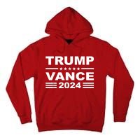 Trump Vance 2024 Retro Stripe Trump Jd Vance Tall Hoodie