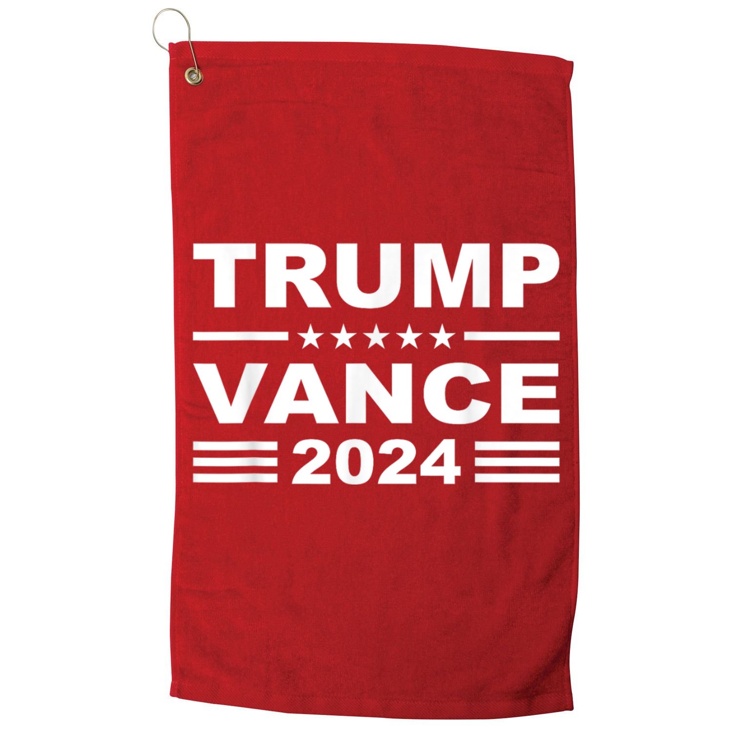 Trump Vance 2024 Retro Stripe Trump Jd Vance Golf Towel