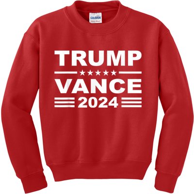 Trump Vance 2024 Retro Stripe Trump Jd Vance Kids Sweatshirt
