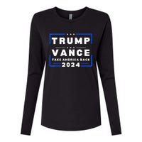 Trump Vance 2024 Donald Trump J.D. Vance Take America Back Womens Cotton Relaxed Long Sleeve T-Shirt