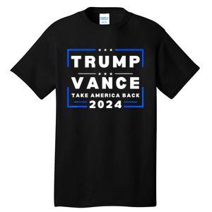 Trump Vance 2024 Donald Trump J.D. Vance Take America Back Tall T-Shirt