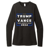 Trump Vance 2024 Donald Trump J.D. Vance Take America Back Womens CVC Long Sleeve Shirt