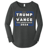 Trump Vance 2024 Donald Trump J.D. Vance Take America Back Women's Perfect Tri Tunic Long Sleeve Shirt