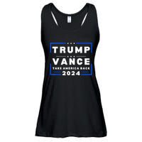 Trump Vance 2024 Donald Trump J.D. Vance Take America Back Ladies Essential Flowy Tank