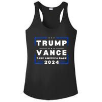 Trump Vance 2024 Donald Trump J.D. Vance Take America Back Ladies PosiCharge Competitor Racerback Tank